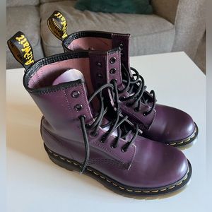 Dr. Martens Purple Smooth Leather